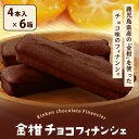 【500円 OFFクーポン】送料無料 鹿児島県産 チョコフィナンシェ (金柑) 4本入り × 6箱 セット バレンタイン 個包装 ギフト フルーツ チョコ フィ...