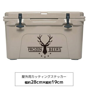 【メール便送料無料】YETI タンドラ 45 キャンプ 鹿の角 おしゃれ ストーブ ステッカー カッティングシート アウトドア クーラーボックス ペール缶 ダストボックス カッコイイ 屋外 DIY シール 英語 はがせる 防水 ロゴ 文字 / オリジナルステッカー Deer horn