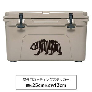 【メール便送料無料】YETI タンドラ 45 キャンプ おしゃれ ストーブ ステッカー カッティングシート アウトドア クーラーボックス ペール缶 ダストボックス カッコイイ 屋外 DIY シール 英語 はがせる 防水 ロゴ 文字 / オリジナルステッカー カリフォルニア ベア