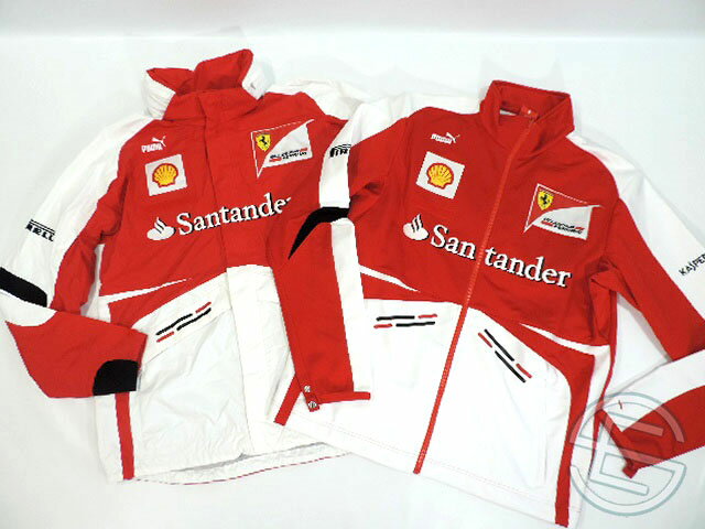【送料無料】 フェラーリ 2013年 支給品 インナーソフトシェル付 2ピース ジャケット メンズ L 5/5 (海外直輸入 F1 非売品USEDグッズ)