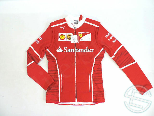 【送料無料】 フェラーリ 2017年 支給品 ストレッチ素材 2way ソフトシェル ジャケット ベスト ジレ メンズ M new 新品 (海外直輸入 F1 非...