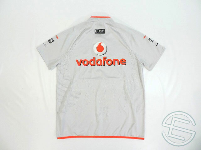 【送料無料】 マクラーレン 2009年 支給品 ヒューゴボス製 ノンアルコール版 ストレッチ素材 ハーフZIP Tシャツ メンズ L 5/5 (海外直輸入 F1 非売品USEDグッズ)