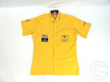 キャメル・チーム・ロータス・ホンダ1988年支給品タバコ版ピットシャツメンズ161/2size4/5(海外直輸入F1非売品USEDグッズビンテージ品)