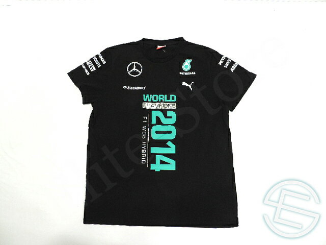 【送料無料】 メルセデス・AMG 2014年 支給品 タイトル獲得記念 Tシャツ メンズ L new 新品 (海外直輸入 F1 非売品グッズ メモラビリア ベンツ)のサムネイル