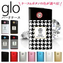 グロー ケース グローケース【カメリア印刷×メタリック風ケース】PU 革 皮 プラスチック glo カバー スリーブ パリ ココ COCO 千鳥 ボーダー キル...