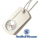 [正規品] スミス＆ウェッソン Smith & Wesson ミリタリー 時計 DOG TAG WATCH BLACK SWW-1564-SLV [あす楽]