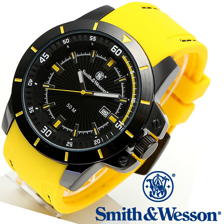 [正規品] スミス＆ウェッソン Smith & Wesson ミリタリー腕時計 TROOPER WATCH YELLOW/BLACK SWW-397-YW [あす楽]