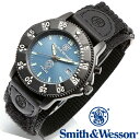 正規品 スミス＆ウェッソン Smith Wesson ミリタリー腕時計 455 POLICE WATCH BLUE/BLACK SWW-455P あす楽