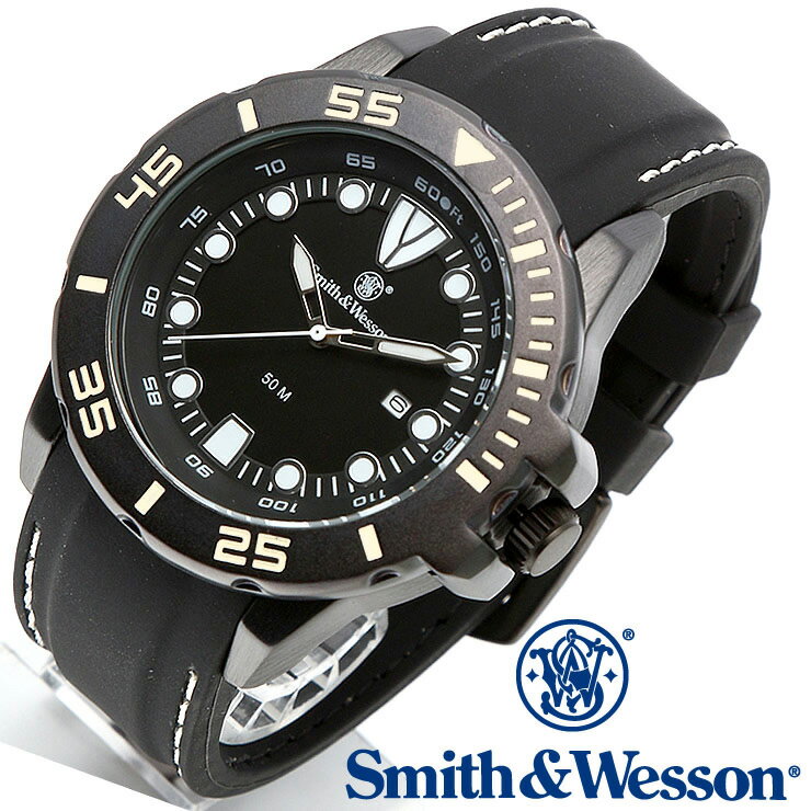 [正規品] スミス＆ウェッソン Smith & Wesson ミリタリー腕時計 SCOUT WATCH WHITE/BLACK SWW-582-WH [あす楽]
