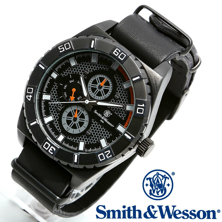 [正規品] スミス＆ウェッソン Smith & Wesson ミリタリー腕時計 CAVALRY WATCH BLACK SWW-584-BK [あす楽]