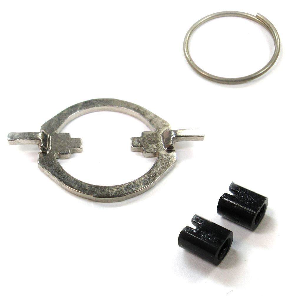 樹脂タイプ2点遠心キット 黒 大 19372,20410,20208 雷魚 カゴ アブ 6500 5500 4600