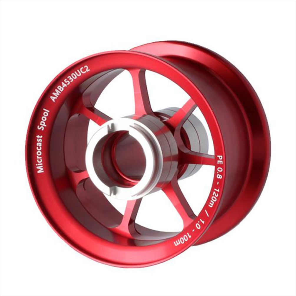 樂天商城 - マイクロキャストスプール アベイル 4000 (3mm溝) ms_amb4530uc2_red 赤 アブ 4500 4600