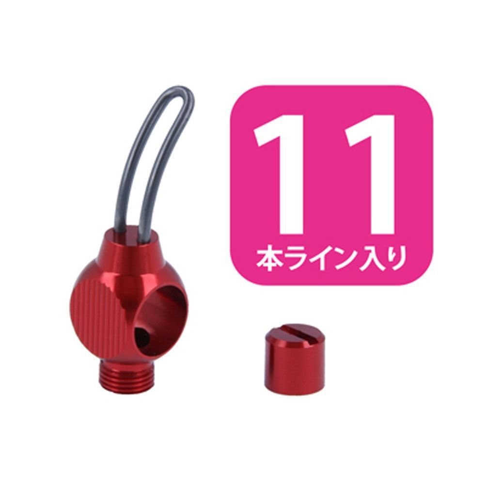 樂天商城 - アベイル アブ 5500用 ウルトラライトレベルワインダー 単品 レッド赤 11本ライン lvw_set_1155c_lred