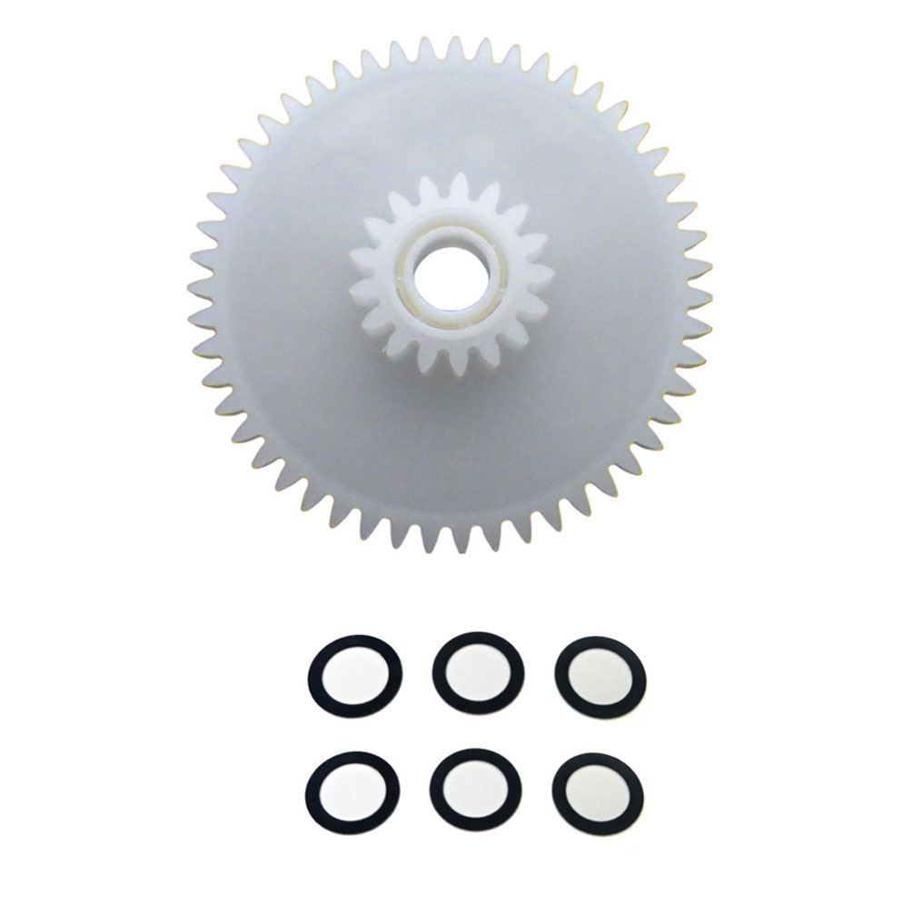 ギア+4_6_0.1樹脂シム6枚 ダブルベアリング フルセラミック コグホイール #23404 雷魚 カゴ アブ 6500