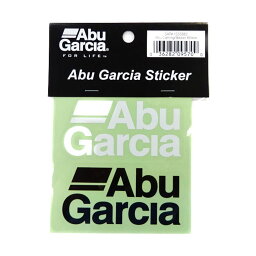 アブ ステッカー Abu カッティング ステッカー Abu Garcia 80mm 白 黒 2枚組 1555882