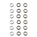 シム 4-6-0.01,0.1,0.2,0.3,0.4,0.5mm ステン 各3枚セット S ハンドル ノブ ラインローラー シマノ ダイワ @
