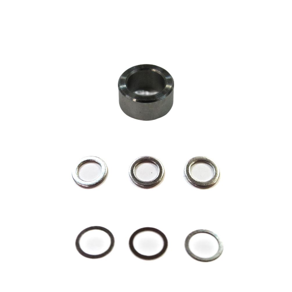 1個 4-6-2.95 スペーサーとシムセット ステン ハンドルノブ ダイワSノブ用シマノAノブ変換カラー @