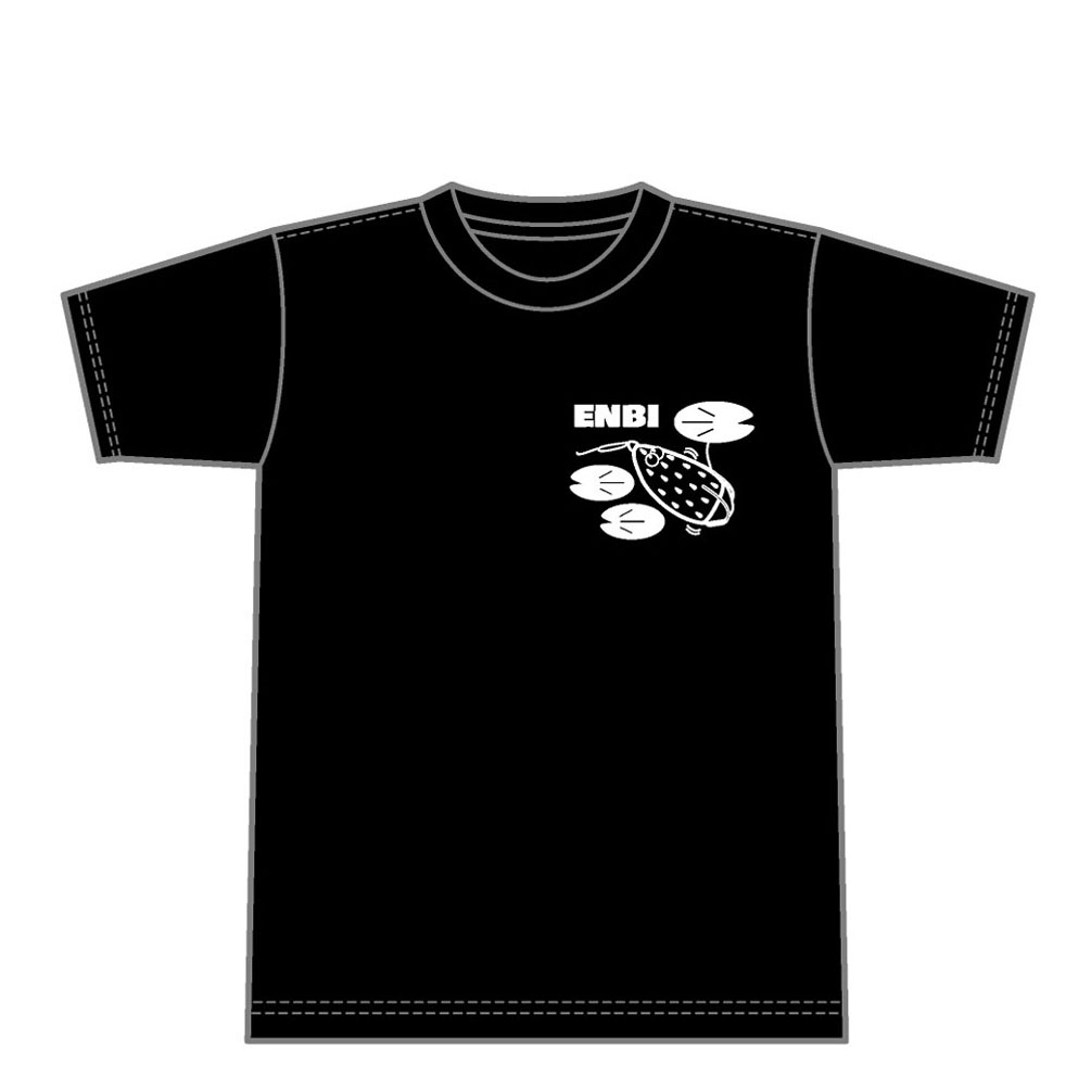 Tシャツ 香川塩ビ工業オリジナル スイカロゴ ビッグ 黒に白プリント 雷魚 ライギョ カゴ サイズM