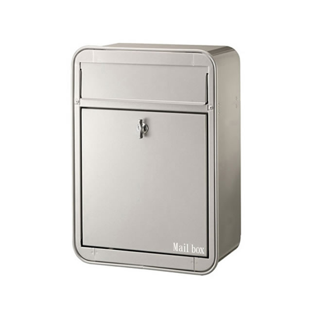 オンリーワン 郵便ポスト MILK ミルク シルバー色 前入れ・前出し GM1-E10-103