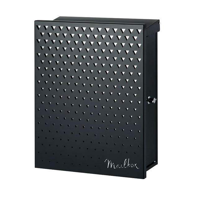 Rakuten - オンリーワン 郵便ポスト Novel ノベル デザイン1 壁付け 右勝手 KS1-B156A ブラック