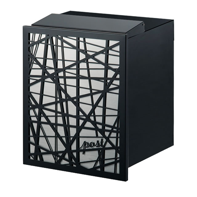 Rakuten - オンリーワン 郵便ポスト Novel ノベル デザイン2 埋め込み KS1-B159D ブラック