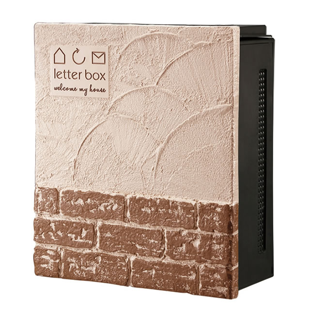オンリーワン 郵便ポスト クーリエ ブリック MY1-1823N ベージュ色 左扉仕様