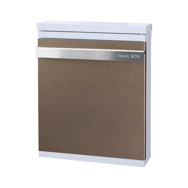 丸三タカギ 郵便ポスト STAPPO スタッポ サテンホワイト(レザープラチナ) STP-W-7