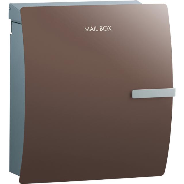 Rakuten - ユニソン 壁掛けポスト ioss イオス クリップ 左開き チョコブラウン ダイヤル錠付き