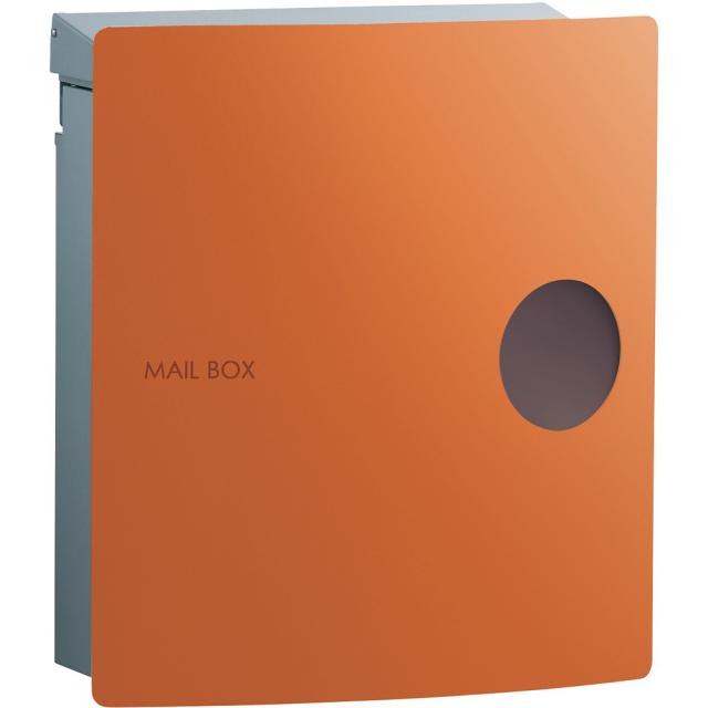 Rakuten - ユニソン 壁掛けポスト ioss イオス ピット 左開き テラコッタオレンジ ダイヤル錠付き