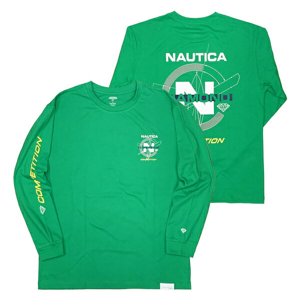 ダイアモンドサプライ × ノーティカ NAUTICA × DIAMOND SUPPLY Tシャツ 長袖 コラボ ストリート STREET アメリカブランド レターパックプラス可