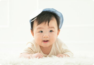 日よけ付き布帛帽子夏用帽子子供帽子花リボン帽子【42cm・44cmサイズ】【メール便