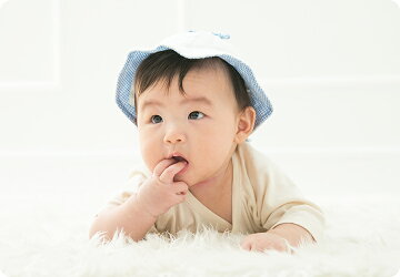 日よけ付き布帛帽子夏用帽子子供帽子花リボン帽子【42cm・44cmサイズ】【メール便
