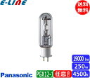 パナソニック MT250E-W-PG/N メタルハライドランプ 250W 250形 透明形 PGX12-1 MT250EWPGN「送料無料」