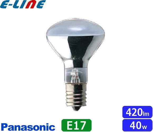 Panasonic　パナソニック 　LR110V40W・S 　ミニレフ電球40形　電圧110V用　E17口金　定格寿命1500時間　「区分A」