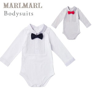 マールマール ボディースーツ MARLMARL bodysuits(70-80cm) ピンタックホワイト / ピンタックグレー【マールマール ボディースーツ】【ボディー肌着】【ベビー服】【赤ちゃん 肌着】【出産祝い 男の子】【ハーフバースデー 服】【ギフト】【即納】