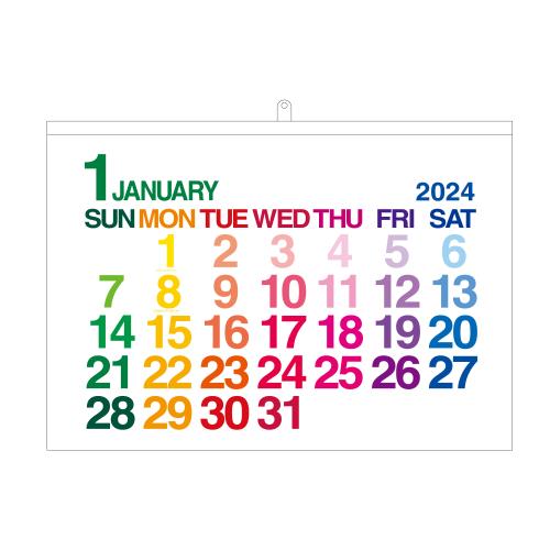 カレンダー 壁掛け A2 2024年 1月始ま