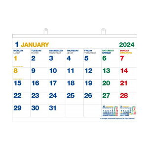 カレンダー 壁掛け B2 2023年 1月始まり ホワイト 月曜始まり 大判 インテリア シンプル 公式通販サイト 公式通販サイト