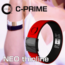 【海外販売用ページ】 C-PRIME NEO thinline ★ Free shipping ★ 0322 [ red / black / black ] Power band Wristband , Baseball Marathon Football Golf , made of Silicon , Tokyo Olympic 2020 [ C-PRIME Authorized dealer ]