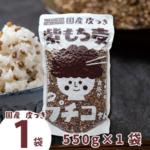 \からだにいいこと大賞準大賞!/ 国産 皮つき 紫 もち麦 プチコさん(550g×1袋)スタンドパック ダイシモチ アントシアニン 腸内環境 食物繊維 送料無料 \からだにいいこと大賞準大賞!/ 国産 皮つき 紫 もち麦 プチコさん(550g×1袋)スタンドパック ダイシモチ アントシアニン 腸内環境 食物繊維 送料無料