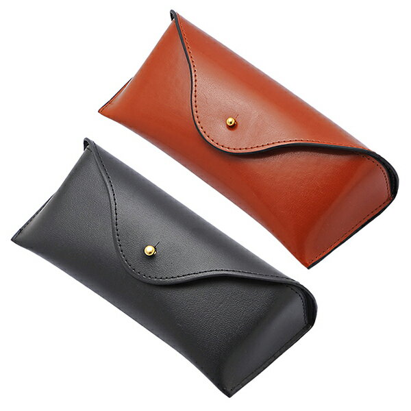 Rakuten - プレゼント用ラッピング無料♪ 穴留め式 メガネケース　MR-8001 チャ クロ 樹脂