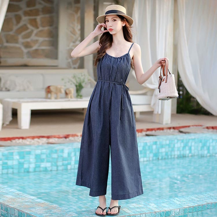 サロペットパンツ パンツ ウェスト紐ゆったり ガウチョ ストラップ オールインワン 柄 オーバーオール レディース ガウチョパンツ ワイドパンツ おしゃれ 大きいサイズ ワイドサロペット ワンピース ウェスト紐ゆったり キャミソール 抜け感 春夏 黒 ブラック ネイビー