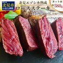 北見エゾシカ熟成 ドライエイジングロースステーキ 約580g ( お肉 肉 にく 熟成肉 鹿肉 エゾシカ肉 ジビエ 熟成ジビエ ステーキ ロースステーキ バーベキュー BBQ 焼き肉 焼肉 カット肉 )