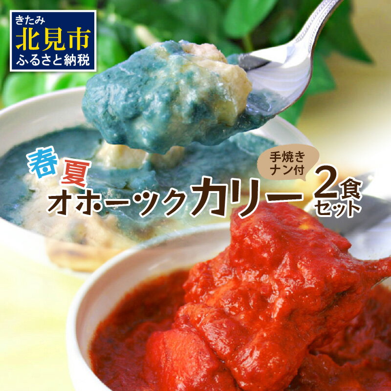 クリシュナ 春夏オホーツクカリー 2食セット 手焼きナン付 ( 食品 加工品 惣菜 カレー ナン セット 五つ星ホテル オホーツク海 オホーツクカレー )