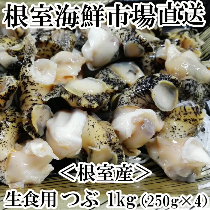 【ふるさと納税】 [北海道根室産]生食用灯台つぶ1kg(250g×4P) A-11120