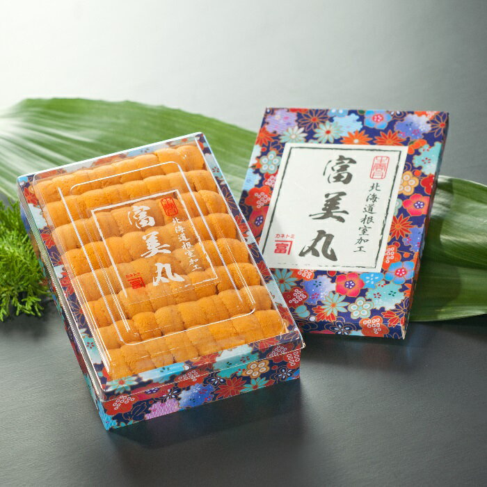 天然蝦夷バフンウニ(黄色)約250g×1折(化粧箱柄入)