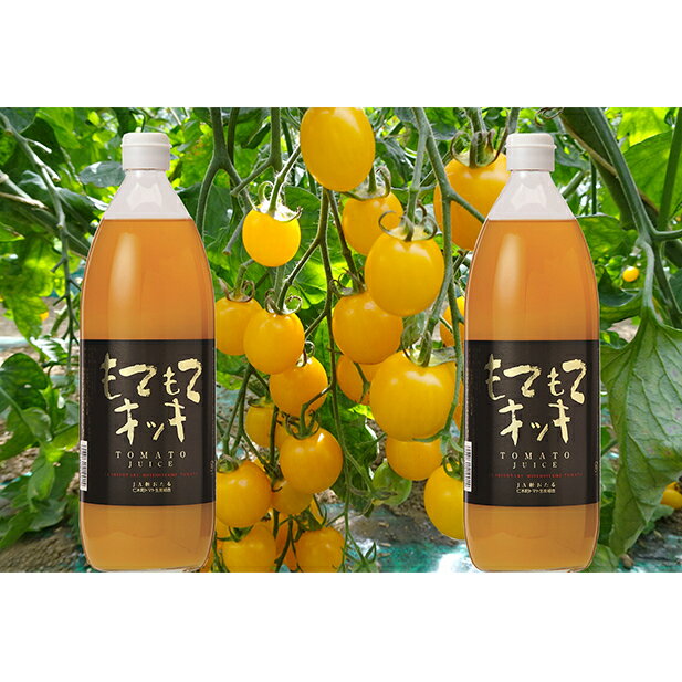 【ふるさと納税】JA新おたるのミニトマトジュース【もてもてキッキ】×2本 【果汁飲料・野菜飲料・トマトジュース・トマト・ジュース】
