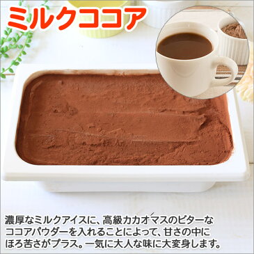 【ふるさと納税】634.北海道 アイスクリーム ミルクココア ジェラート 2L 業務用 ココア 2リットル チョコ アイス ミルク 大容量 いっぱい 牛乳 スイーツ 手作り Gift 贈り物 贈答品 ギフト プレゼント お取り寄せ 北海道 弟子屈 北国からの贈り物 15000円