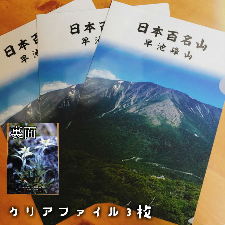 【ふるさと納税】早池峰山 グッズ バッチ2種 クリアファイル 3枚 セット