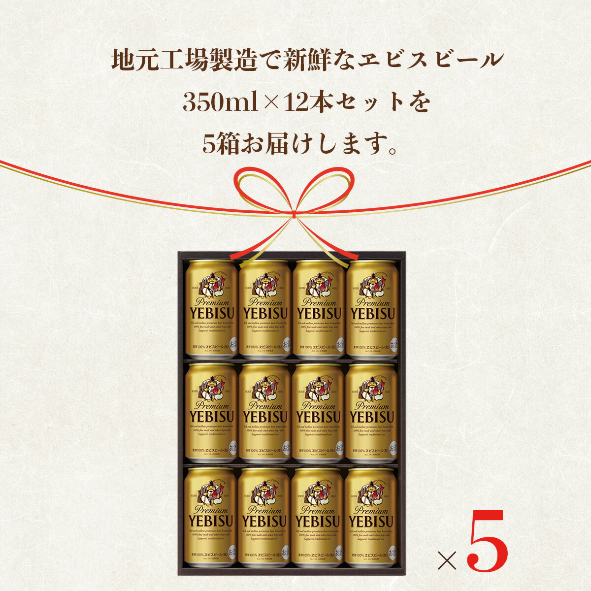 【ふるさと納税】【一括お届け便】地元名取生産 ヱビスビール(350ml×12本)5ケースお届けが大人気返礼品になっている理由とは　ふるさと納税　人気　返礼品　ランキング