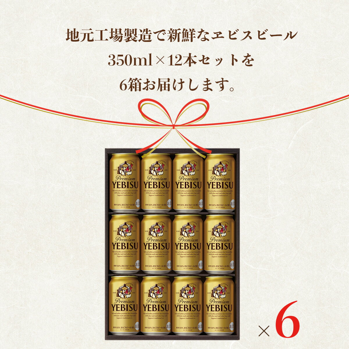 【ふるさと納税】【一括お届け便】地元名取生産 ヱビスビール(350ml×12本)6ケースお届けが大人気返礼品になっている理由とは　ふるさと納税　人気　返礼品　ランキング